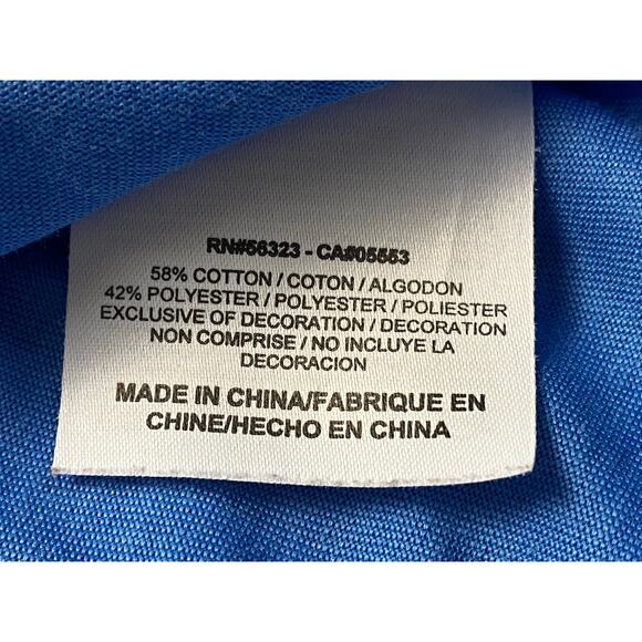 Nike Dri-Fit Women's Blue "Tennis" Short Sleeve T-Shirt Size X-Large - Picture 6 of 7